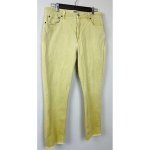 Abercrombie & Fitch Simone High Rise Slim Yellow Jeans Women's‎ Size 31/12R